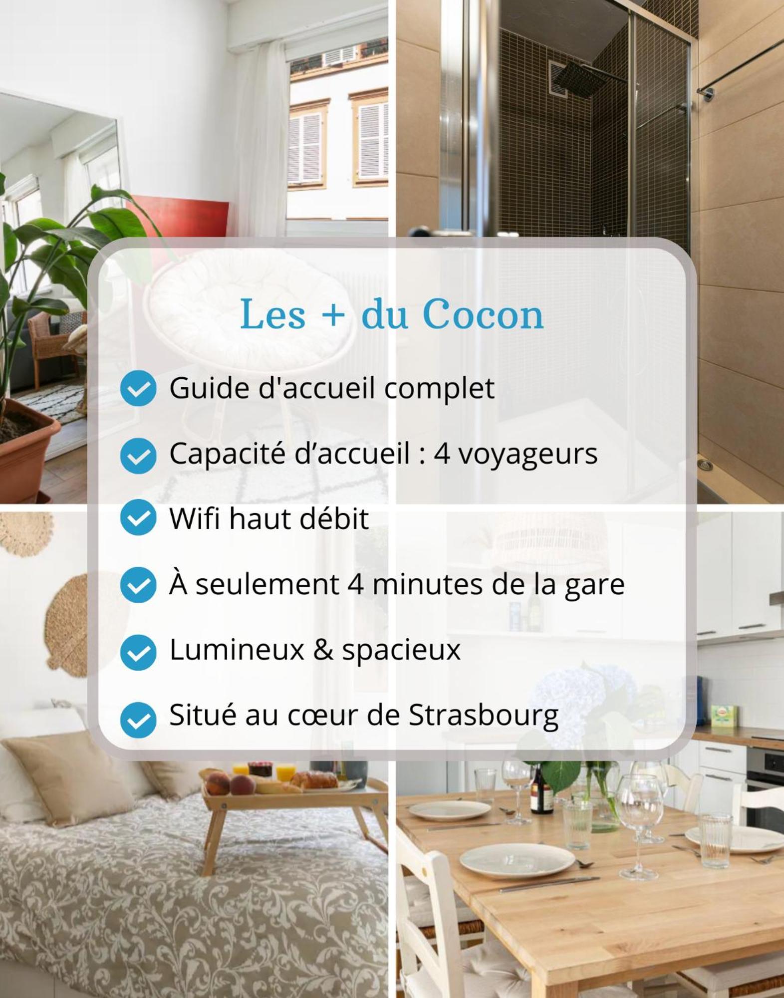 Le Cocon - Proche Gare - Lumineux & Centre Ville - Commerces A Proximite Strasbourg Exterior foto